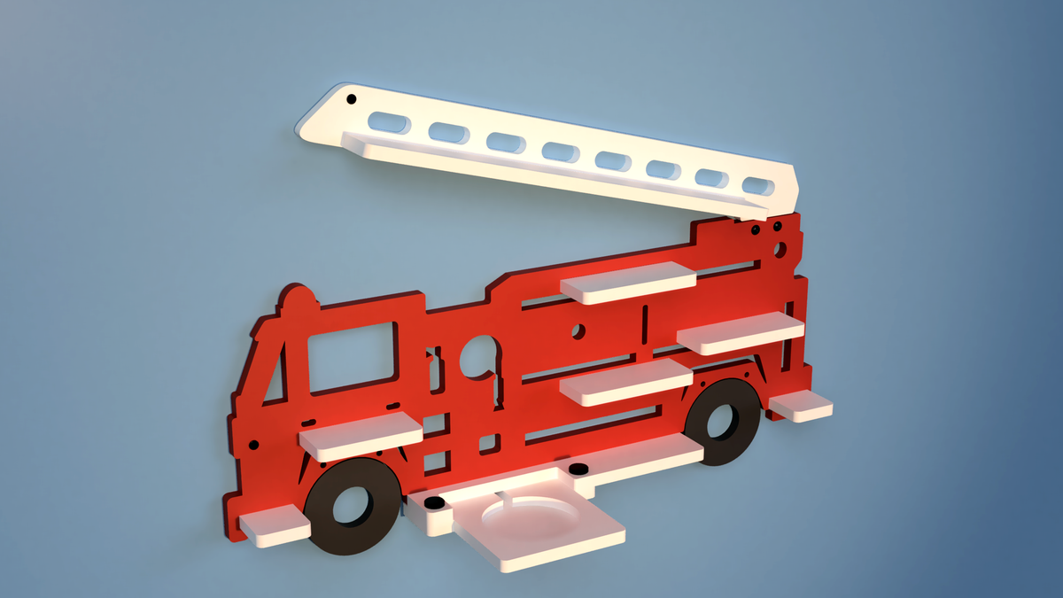 Tonie Fire Truck Shelf